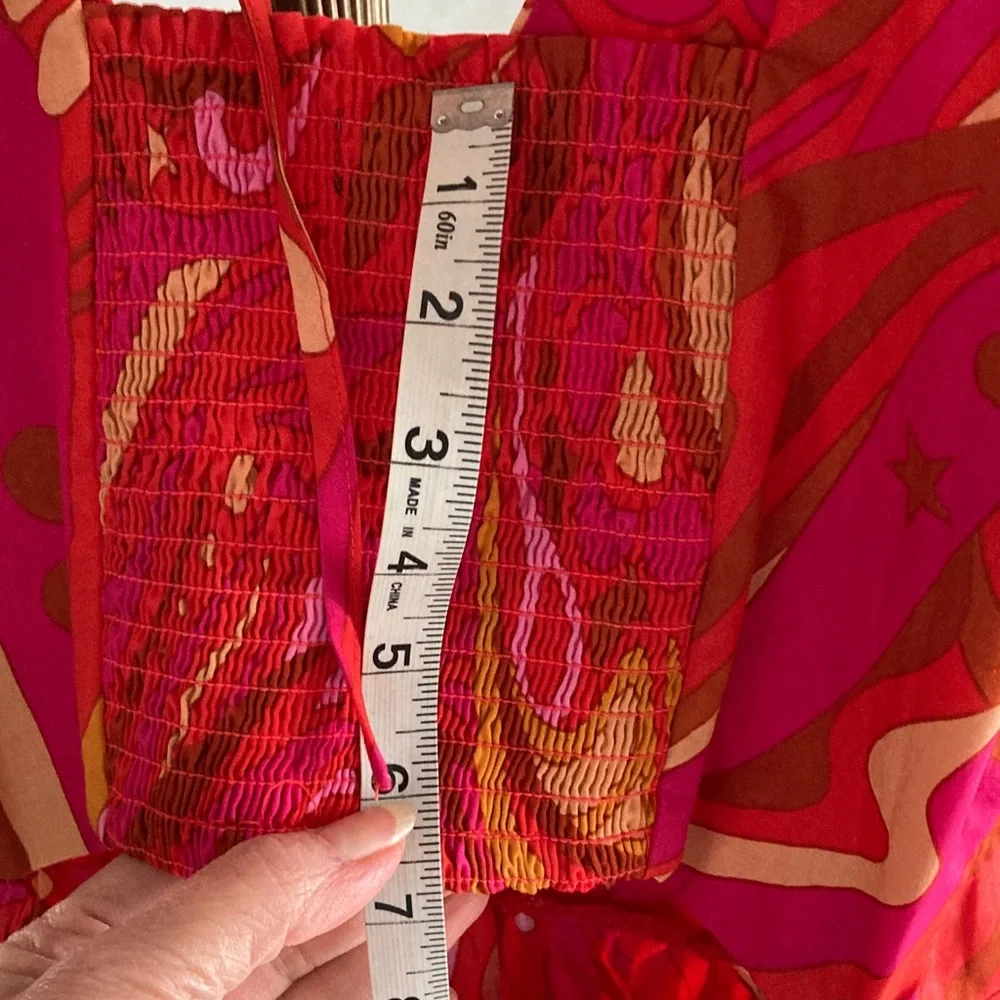 1. State Vibrant Pink & Orange Maxi Dress - Picture 11 of 11